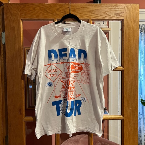 White Online Ceramics Dead Tour 2021 T-shirt #gratefuldead #deadandco #deadstock - Picture 1 of 3